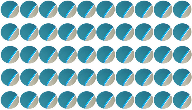 코히모 원형 문구자석 스티커 붙이는 얇은철판 30mm 4W159, 50개