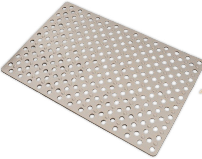 포유리빙 미끄럼방지 고무매트 36 x 69 x 0.5 cm, 베이지, 1개