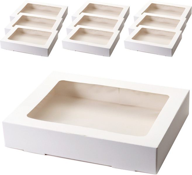 인디케이 직사각 상자 3호, 화이트, 10개