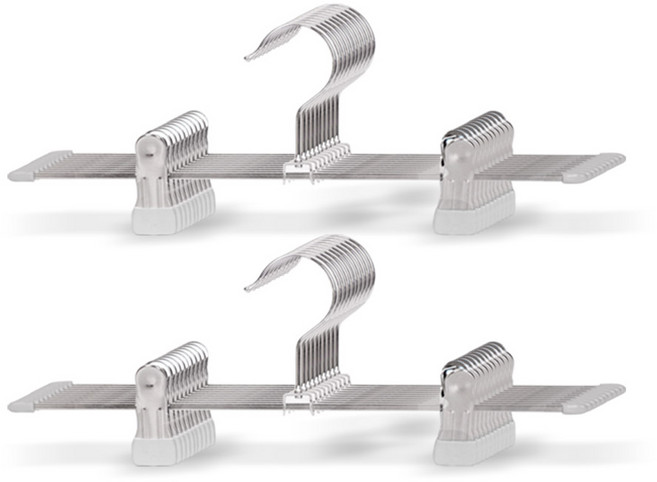 마켓플랜 원핏 논슬립 집게 바지걸이, 그레이, 20개