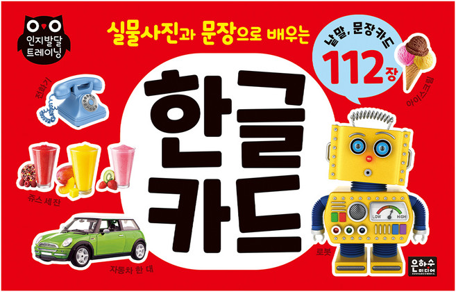 실물사진과 문장으로 배우는 한글 카드 112장, 은하수미디어, 은하수미디어 편집부