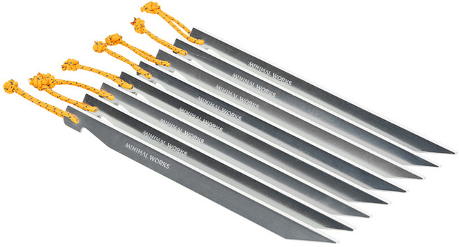 미니멀웍스 텐트 타프 단조팩 브이팩 8p, 실버