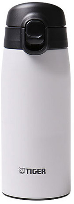 TIGER 虎牌 Super Clean Plus 單鍵保溫保冷隨行杯 MCT-K035, 1個, 雪白(MCT-K035WT), 350ml