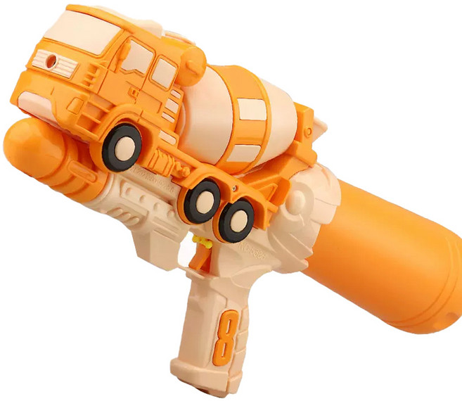 별님토이즈 아동용 중장비 레미콘 워터건 중, 옐로우, 1개