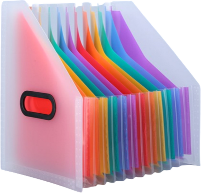 아스터 13칸 파일 아코디언 정리 바인더, 화이트, 1개