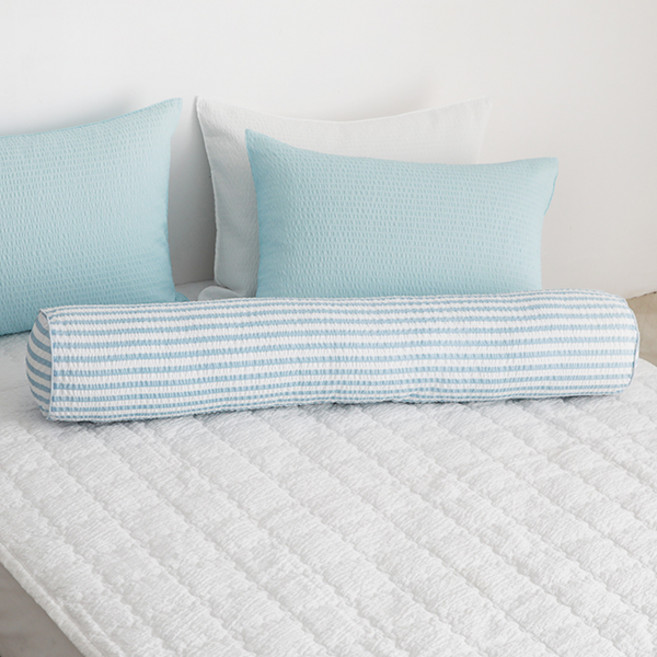 아망떼 시어서커 리플 바디필로우 커버 캔디, 폴라리스 블루