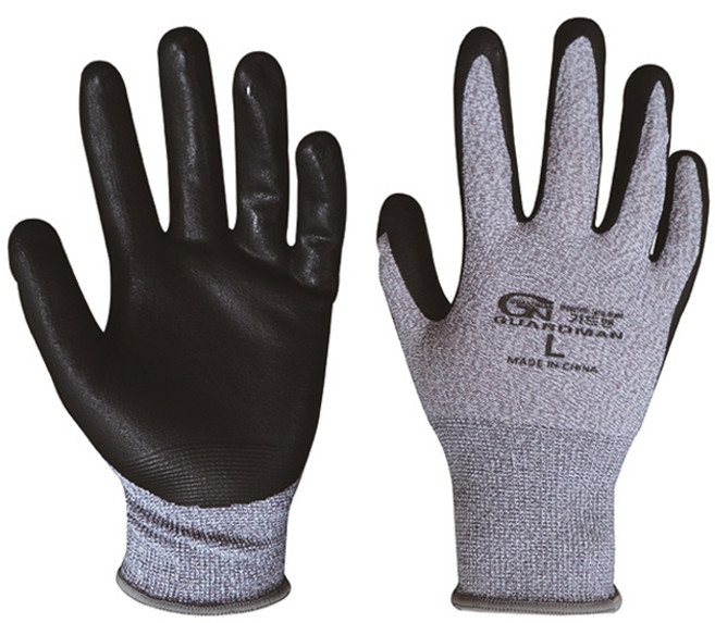 가드맨 CN NBR 코팅 멜란지 장갑 양손세트, 회색, 1개