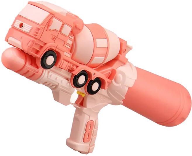 별님토이즈 아동용 중장비 레미콘 워터건 중, 핑크, 1개