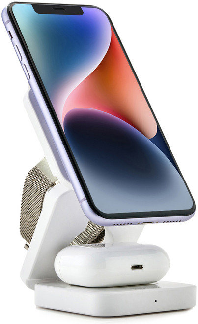 바넥스 맥세이프 3in1 접이식 애플워치용 무선 충전기 BN-WC10A, 화이트, 1개