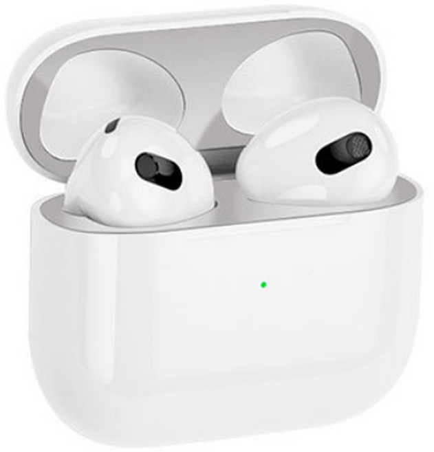 아이엠듀 에어팟 3세대 철가루 방지 스티커 18K 금도금, 실버, 1개