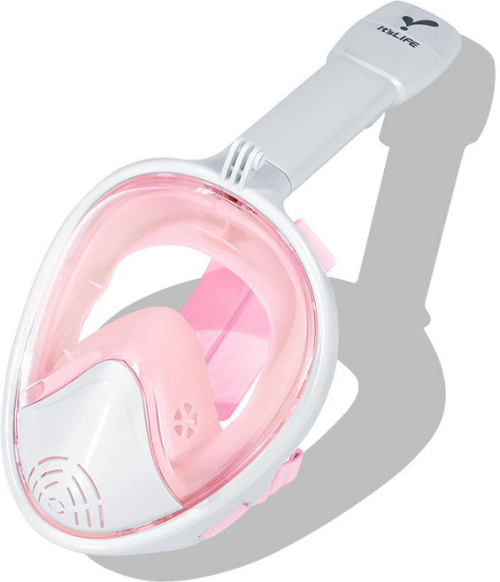 이츠라이프 풀페이스 스노클링 마스크 3세대, 피치핑크