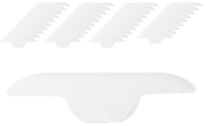 일상나눔 다용도 일회용 모자 셔츠 땀 흡수 패드 스티커 옷깃형 화이트 25 x 6.3 cm 40p, 1개