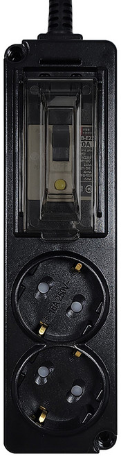 에코파워탭 국내 제조 고용량 누전차단용 멀티탭 2구, 1.5m, 혼합색상, 1개