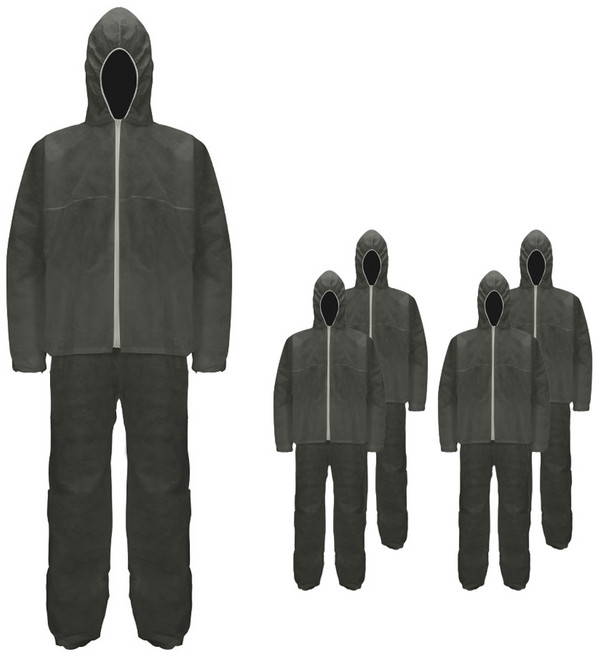 애니가드 세이프티 SB 투피스 작업복, 그레이, 5개