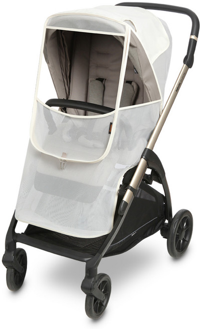 마니또 유모차 모기장 메쉬 커버 범용, 크림, 1개