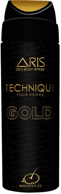 아리스 데오 바디 스프레이 테크닉 골드, 1개, 200ml