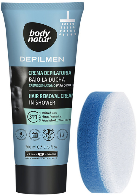 바디네이처 데필맨 인 샤워 제모크림 팔/다리용, 200ml, 1개