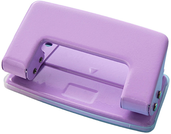 코히모 문서 6mm 타공 펀칭기 퍼플 4W178, 2공, 1개