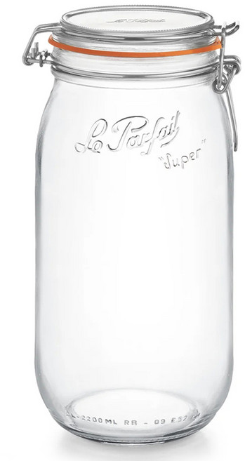 르파르페 슈퍼자 유리 밀폐용기, 2L, 1개