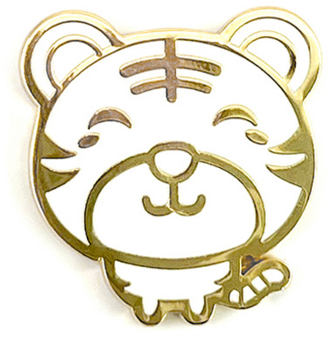 지봇골프 십이지신 캐릭터 골프 볼마커, 골드 인(호랑이), 1개