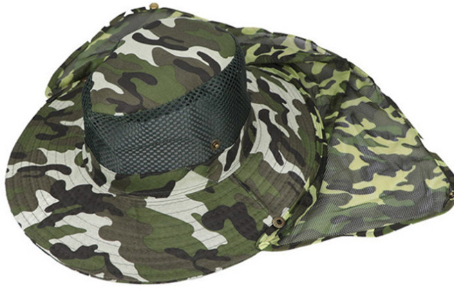 선빛 에덴 뒷목 가리개 밀리터리 낚시 모자