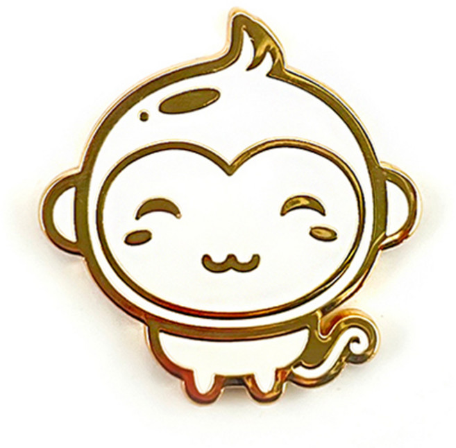 지봇골프 십이지신 캐릭터 골프 볼마커, 골드(원숭이), 1개