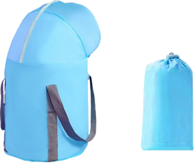 해피이지 휴대용 여행용 접이식 두꺼운 알루미늄 족욕기 무릎위기장 대형 + 가방 세트, 1세트, 블루