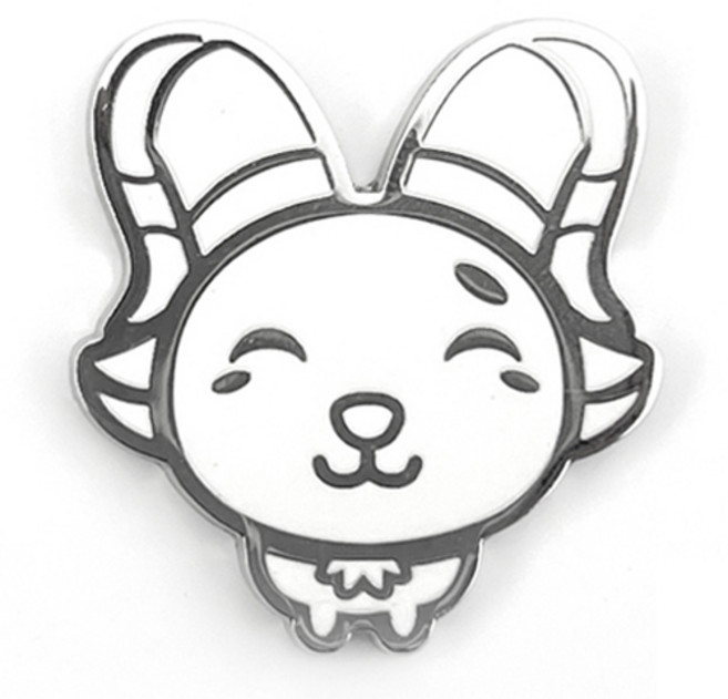 지봇골프 십이지신 캐릭터 골프 볼마커, 실버 미(양), 1개