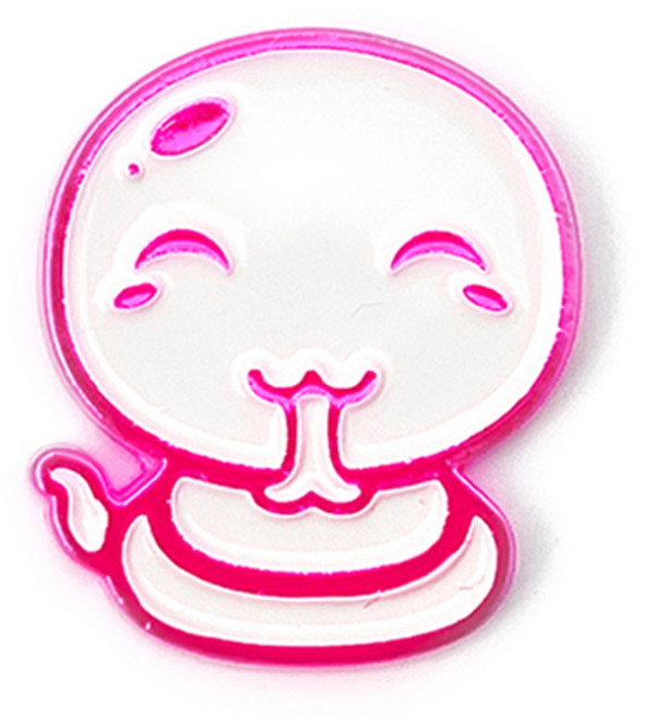 지봇골프 십이지신 캐릭터 골프 볼마커, 핑크 사(뱀), 1개