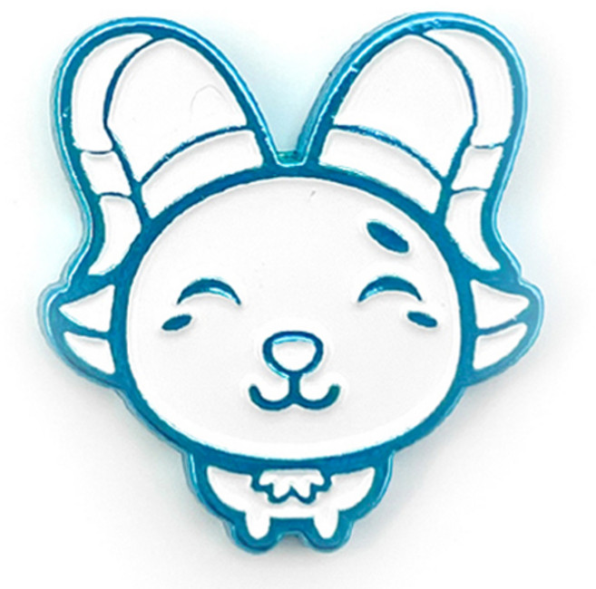 지봇골프 십이지신 캐릭터 골프 볼마커, 블루 미(양), 1개