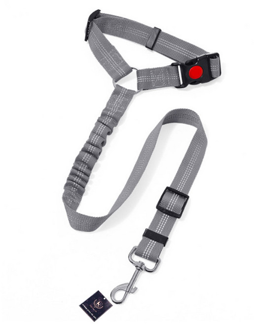 딩동펫 충격흡수 강아지 안전벨트, 그레이, 1개