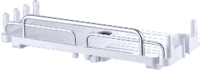 해피이지 샤워기 트레이 랙 수건걸이 무타공 기본, 화이트, 1개