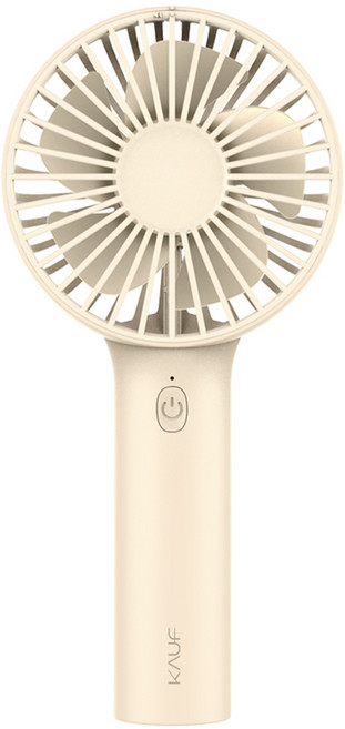 카프 휴대용 코드리스 C타입 핸디선풍기, KF-HF303, 베이지