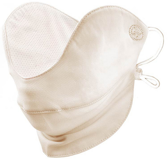 가야골프 크리스탈 U 썸머 쿨 마스크, 베이지, 1개