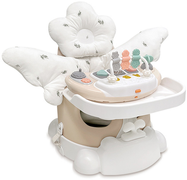 무나부스터체어 블라썸 6종 세트, 앰버베이지(체어), 월계수(필로우), 1세트