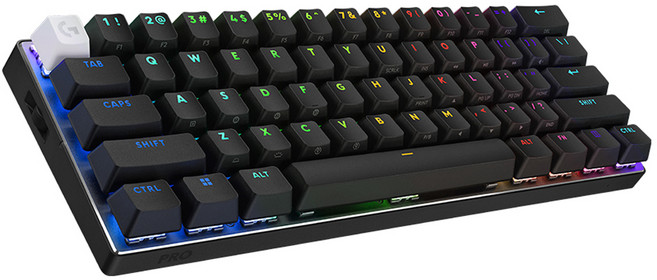 로지텍 PRO X 60 LIGHTSPEED 게이밍 키보드, 블랙 리니어, YR0090, 적축