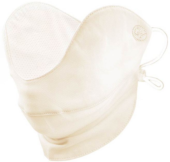 가야골프 크리스탈 U 썸머 쿨 마스크, 아이보리, 1개