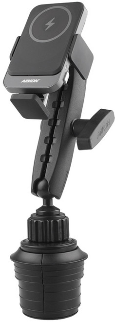 ARKON 맥포드 25메탈로버스트 차량용 컵홀더 맥세이프 무선충전 휴대폰 거치대 MWCRM6323, 혼합색상