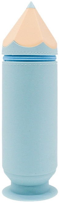 코히모 연필모양 실리콘 필통, 블루, 1개