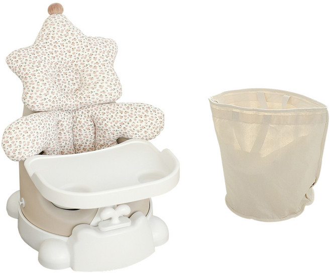 젤리맘 무나부스터체어 스텔라 6종 세트, 애쉬크림(의자), 베이지(스텔라), 1세트