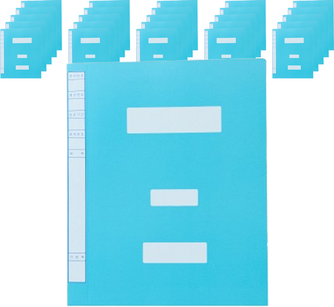 정부 화일 A4, 청색, 40개