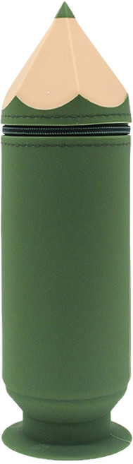 코히모 연필모양 실리콘 필통, 그린, 1개