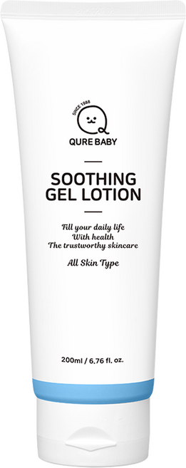 큐어베이비 수딩 젤 유아로션, 1개, 200ml