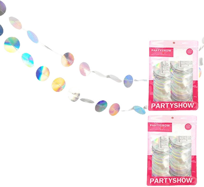 파티쇼 원형파티 가랜드, 오로라, 2개