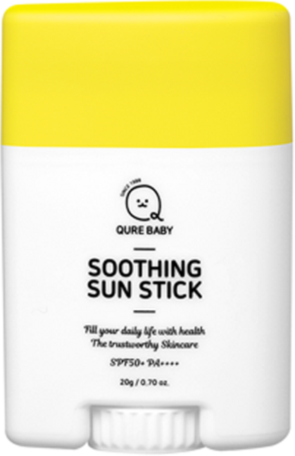 큐어베이비 수딩 선스틱 SPF50+ PA++++, 1개, 20g