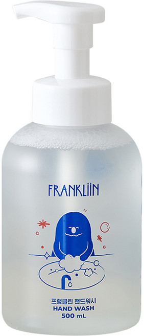 FRANKLIIN 핸드워시 거품형, 원료 본연의 향, 500ml, 1개