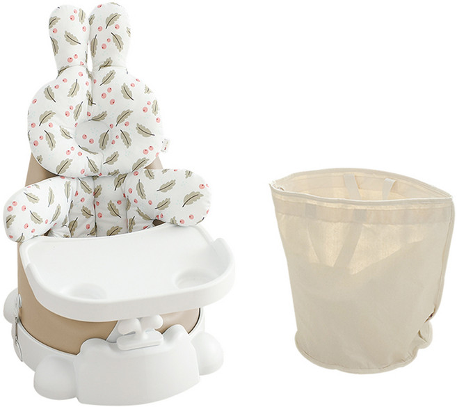 젤리맘 무나부스터체어 버디 6종 가방세트, 앰버베이지(의자), 토토 크랜베리(필로우), 1세트