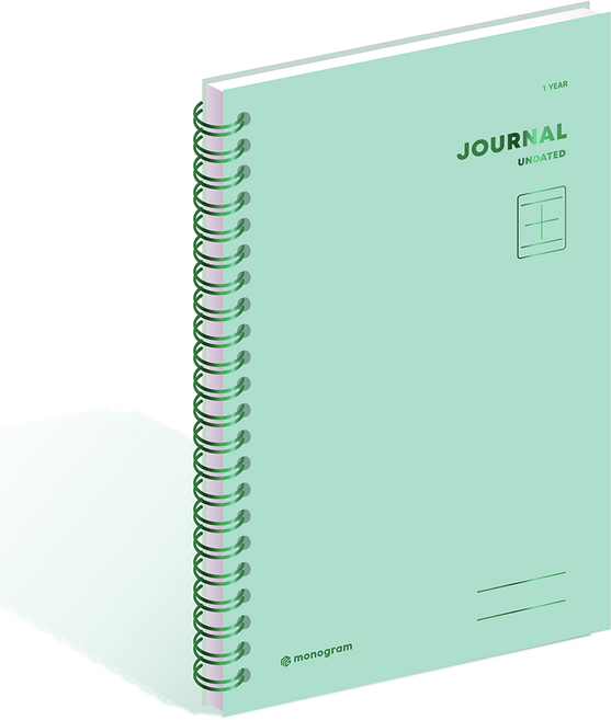 모노그램 저널 1YEARS 플래너 MG-0051, MELODIE GREEN, 1개