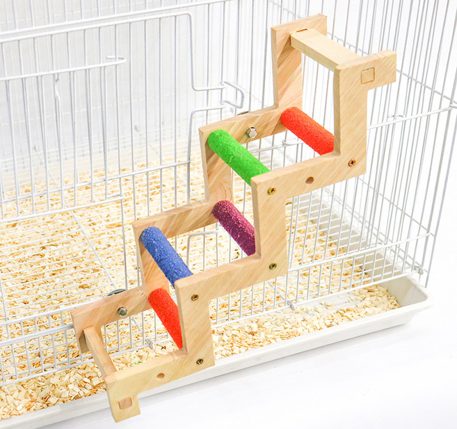 알록달록 계단형 발톱갈이 사다리 M, 혼합색상, 1개