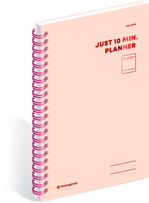 모노그램 100DAYS 텐미닛 플래너 MG-0009, CARNIVAL PINK, 1개